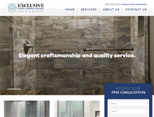 Tablet Screenshot of exclusiveglassandmirror.com
